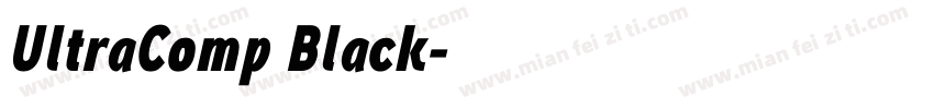 UltraComp Black字体转换